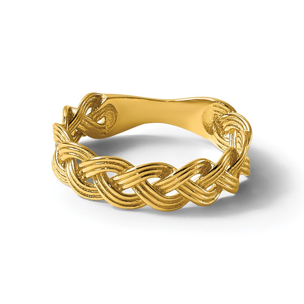 14k Polished Fancy Braided Ring