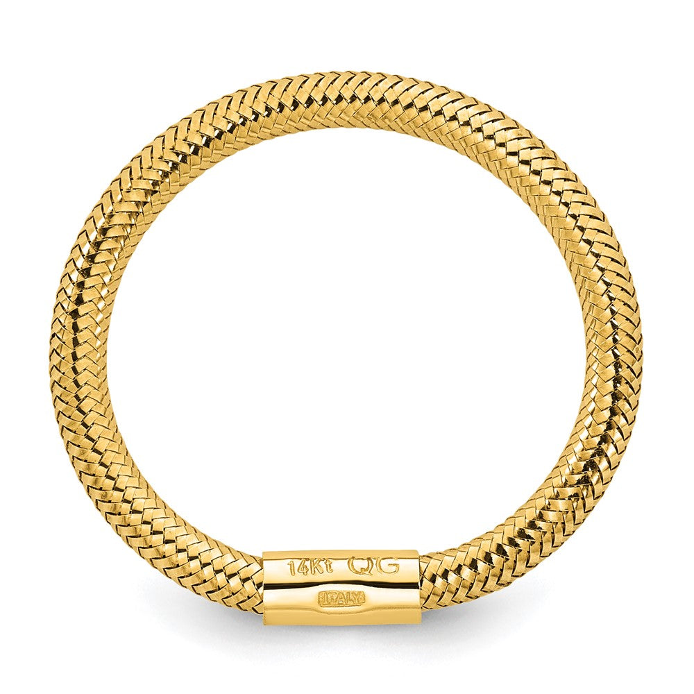 14k Mesh Stretch Ring
