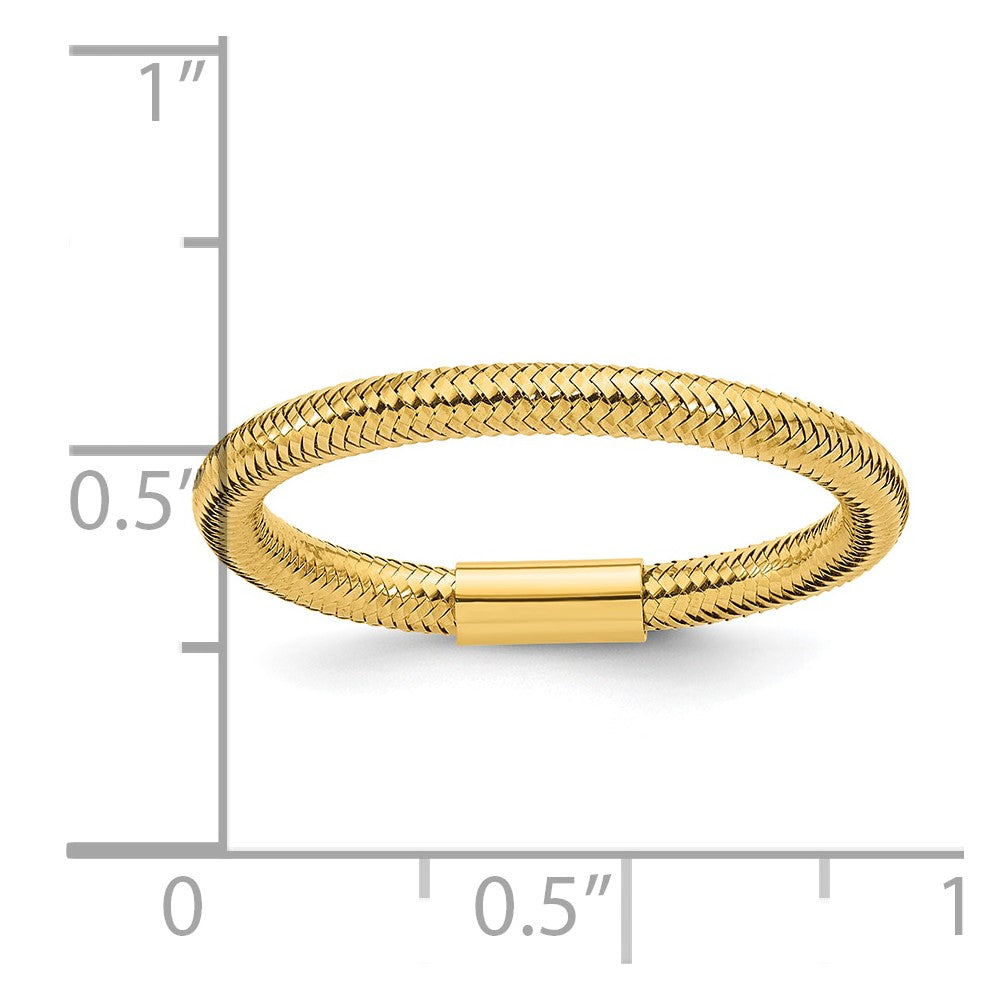 14k Mesh Stretch Ring
