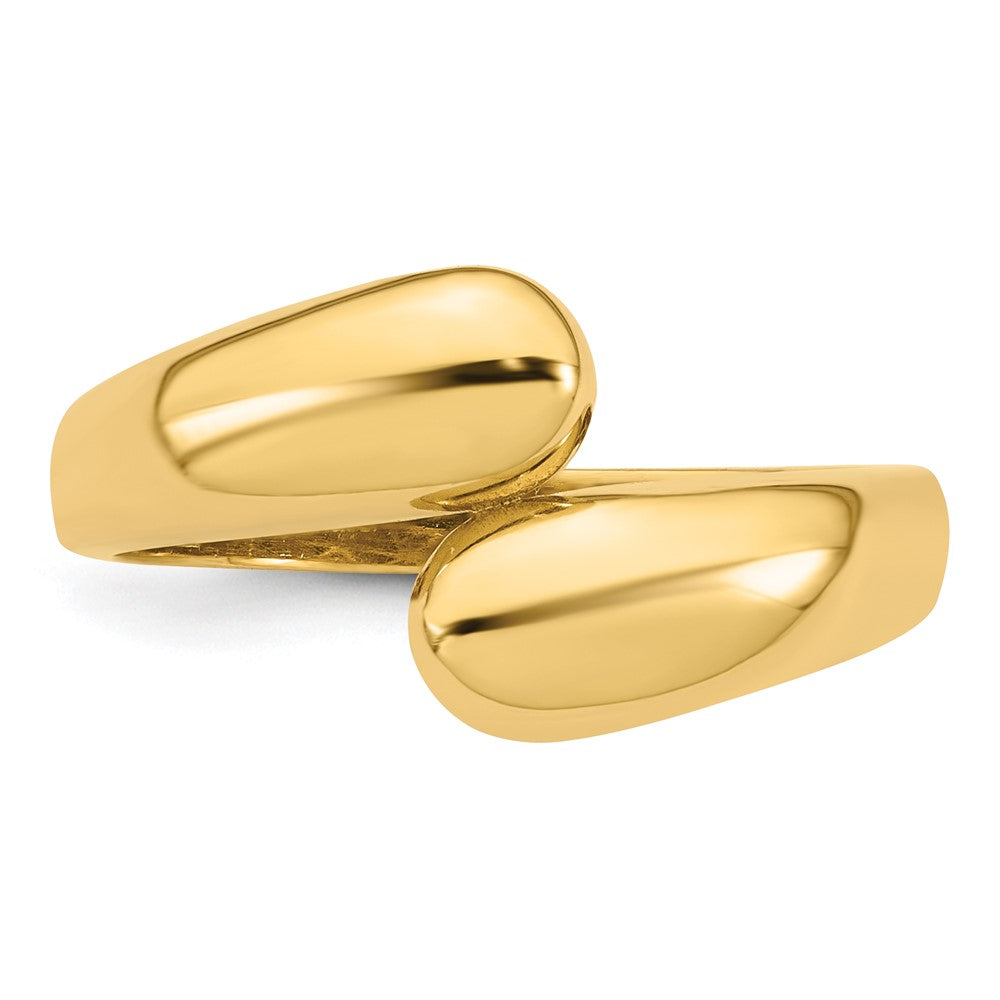 14K Polished Bypass Ring