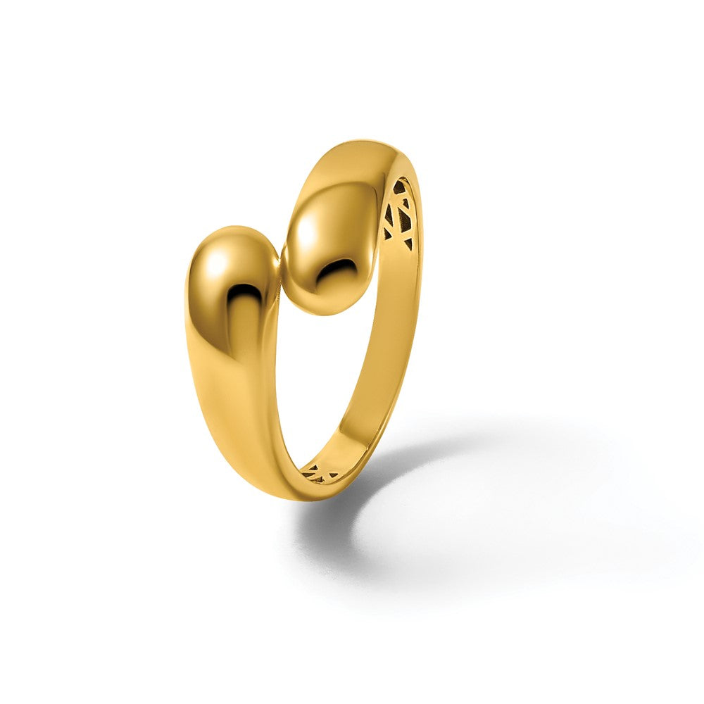 14K Polished Bypass Ring