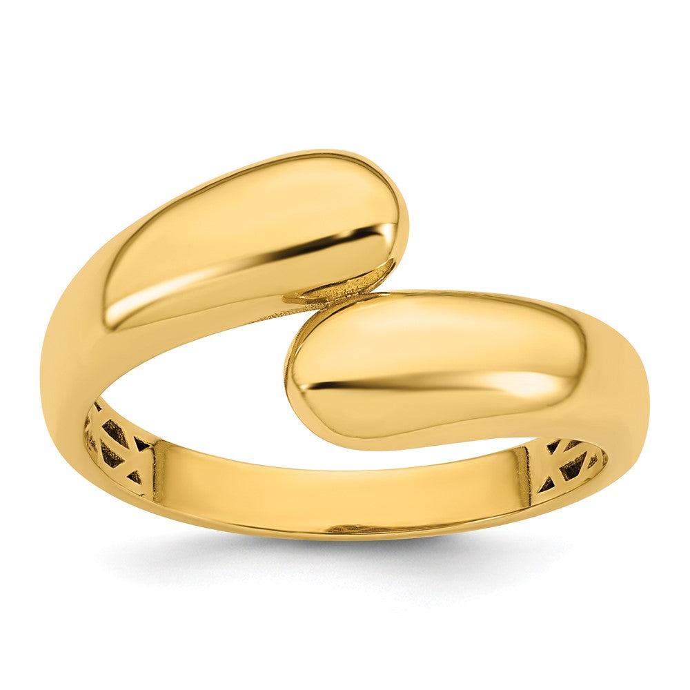 14K Polished Bypass Ring