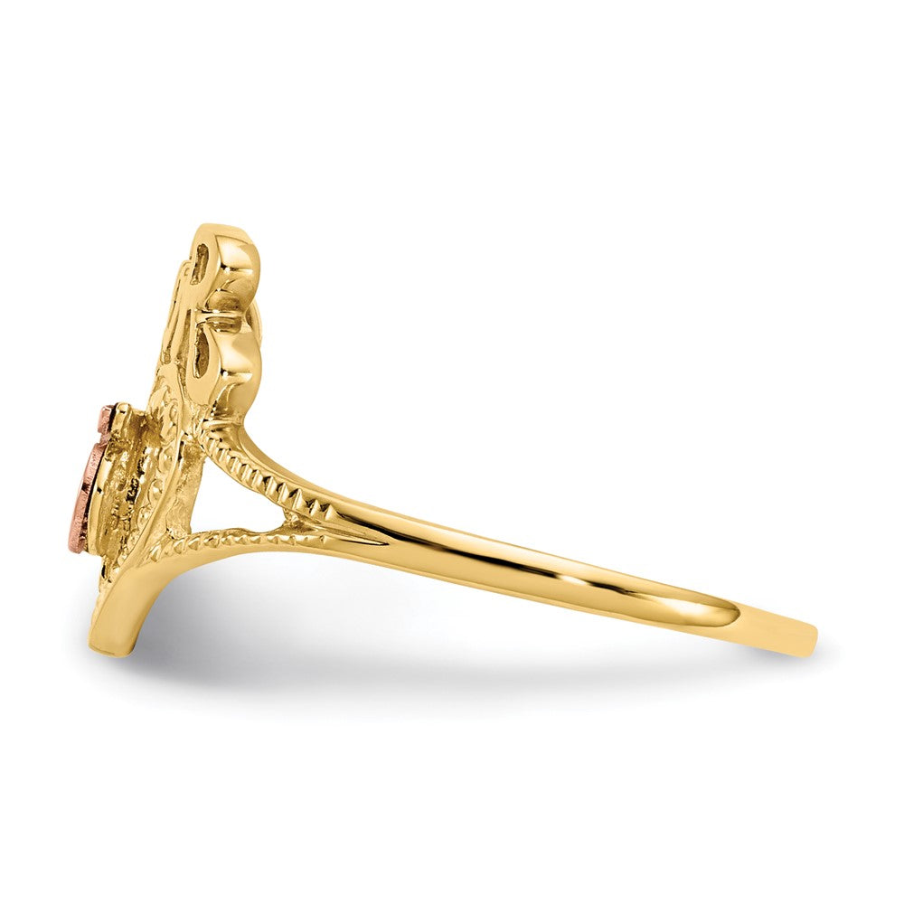 14k Two-Tone Amor 15 Heart Ring