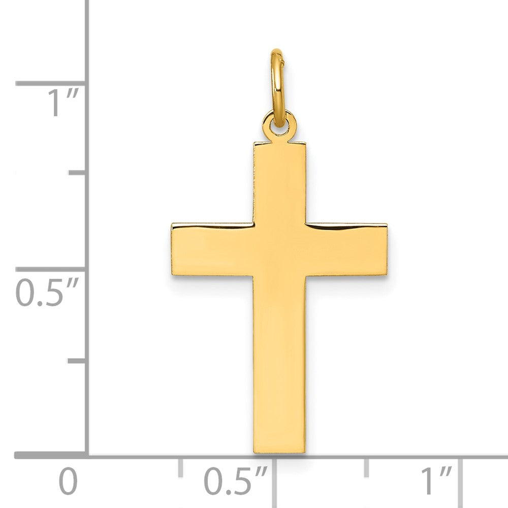 14k Polished Cross Pendant