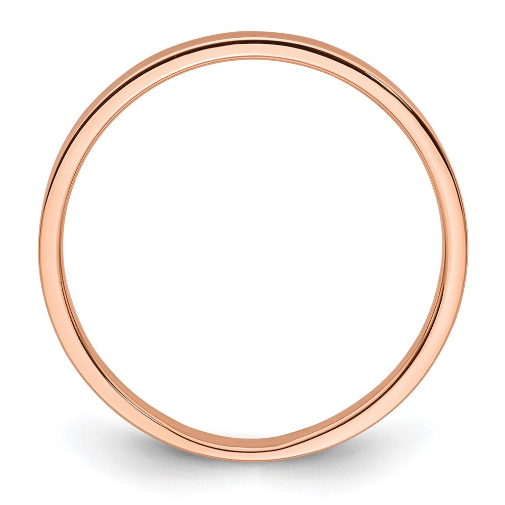 14k Rose Gold 2mm LTW Flat Band