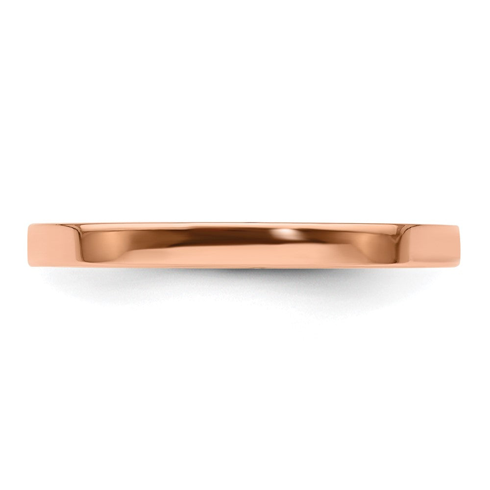 14k Rose Gold 2mm LTW Flat Band