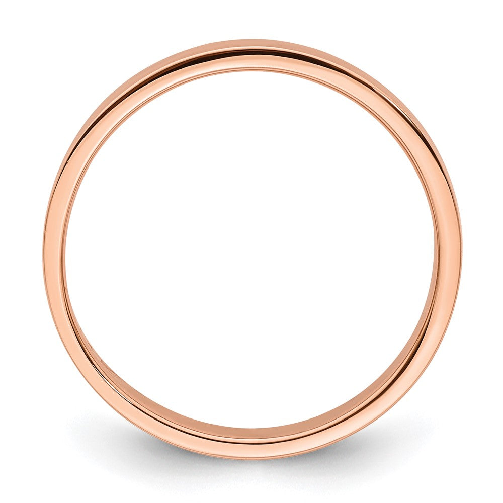 14k Rose Gold 3mm LTW Flat Band