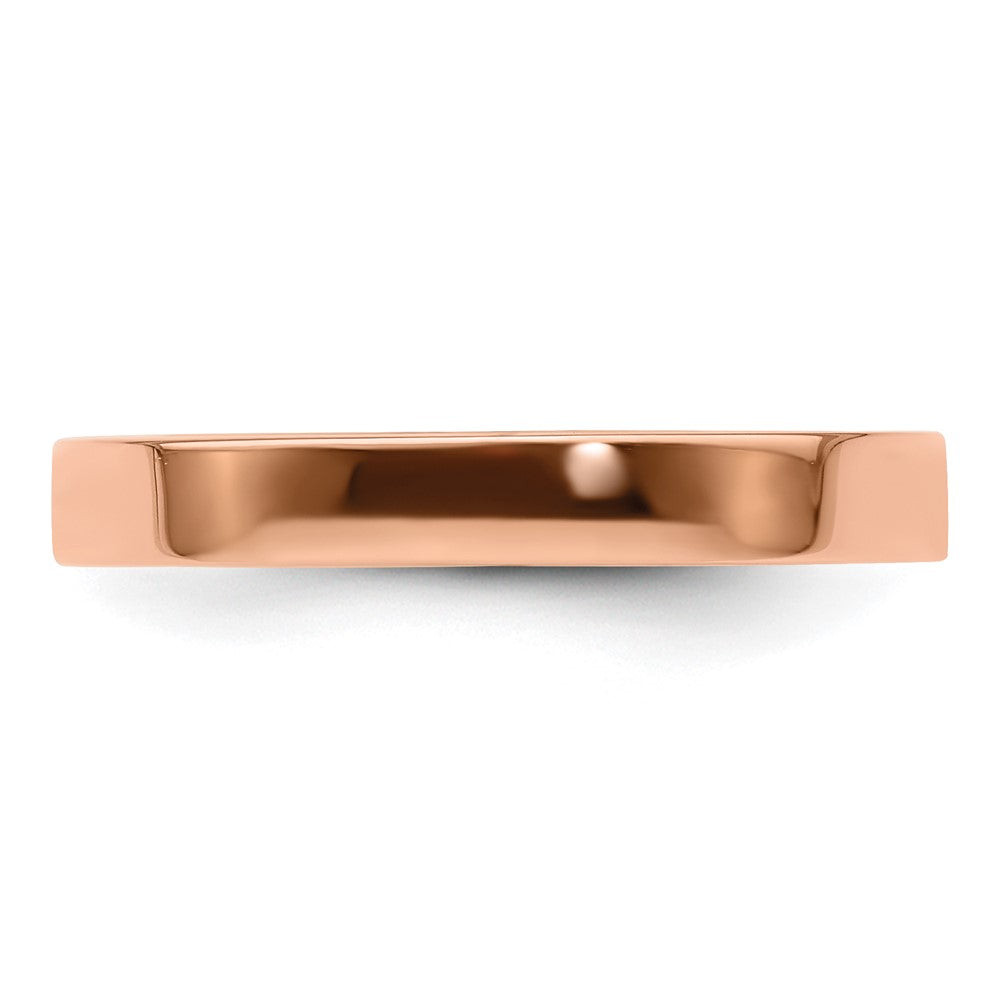 14k Rose Gold 3mm LTW Flat Band