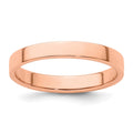 14k Rose Gold 3mm LTW Flat Band