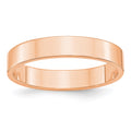 14k Rose Gold 4mm LTW Flat Band