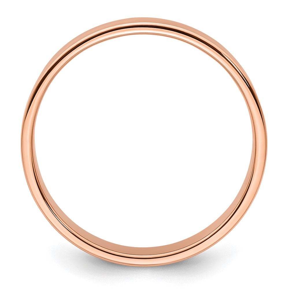 14k Rose Gold 5mm LTW Flat Band