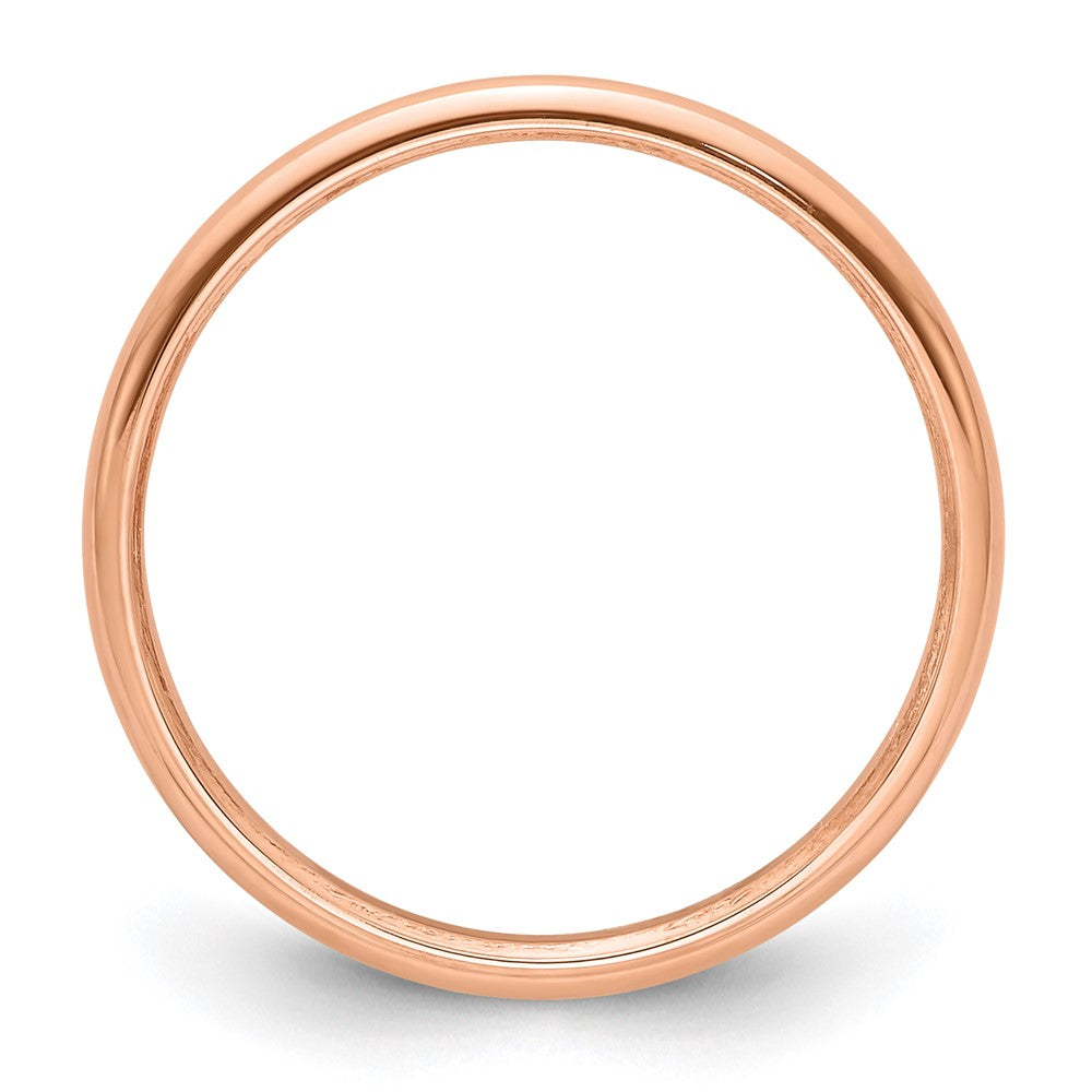 14k Rose Gold 2mm Half-Round Band