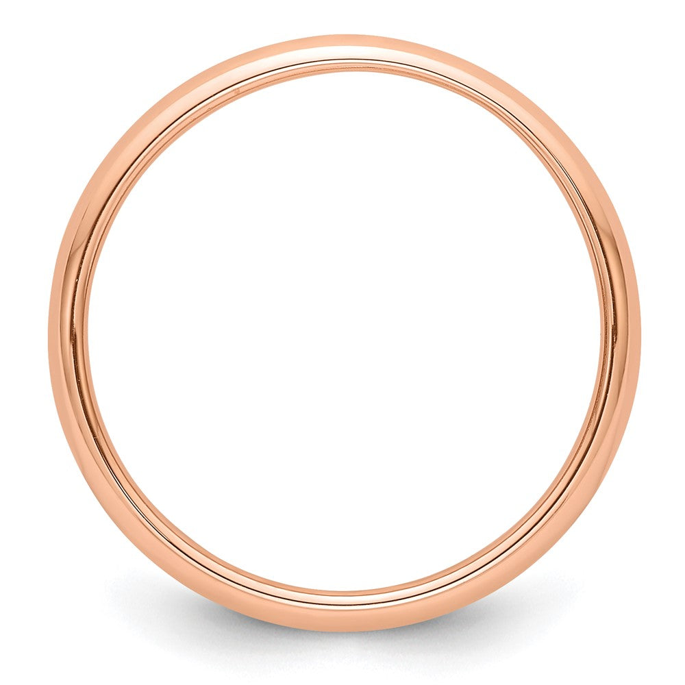 14k Rose Gold 3mm Half-Round Band