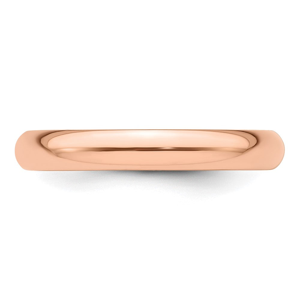 14k Rose Gold 3mm Half-Round Band