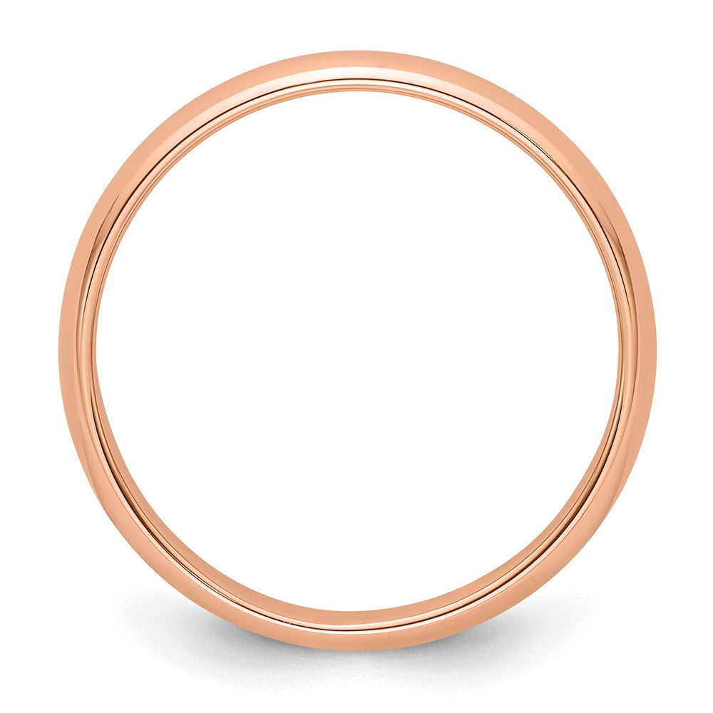 14k Rose Gold 4mm Half-Round Band
