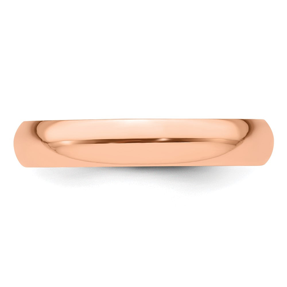 14k Rose Gold 4mm Half-Round Band