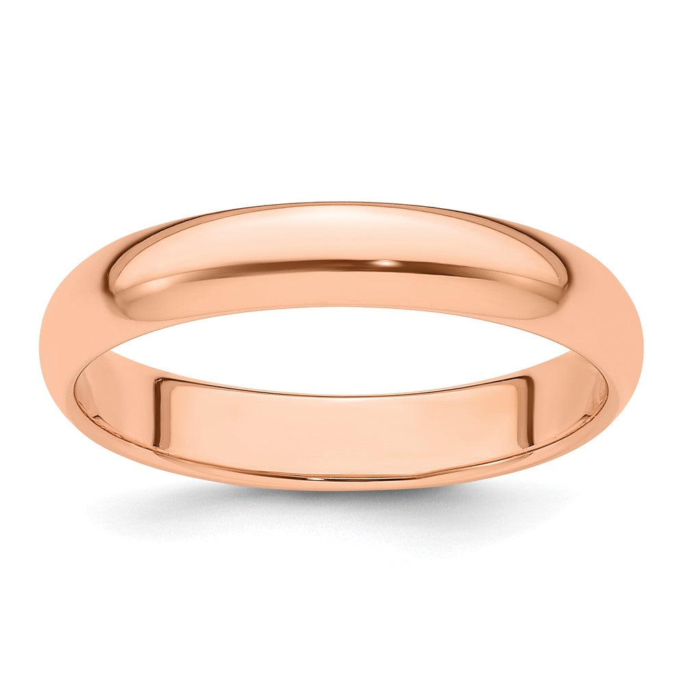 14k Rose Gold 4mm Half-Round Band