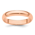 14k Rose Gold 4mm Half-Round Band