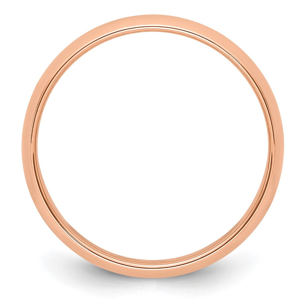 14k Rose Gold 5mm Half-Round Band