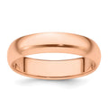 14k Rose Gold 5mm Half-Round Band