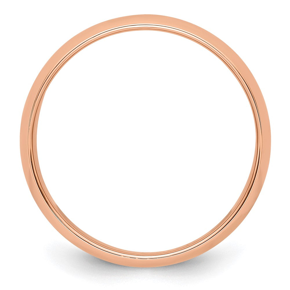 14k Rose Gold 6mm Half-Round Band