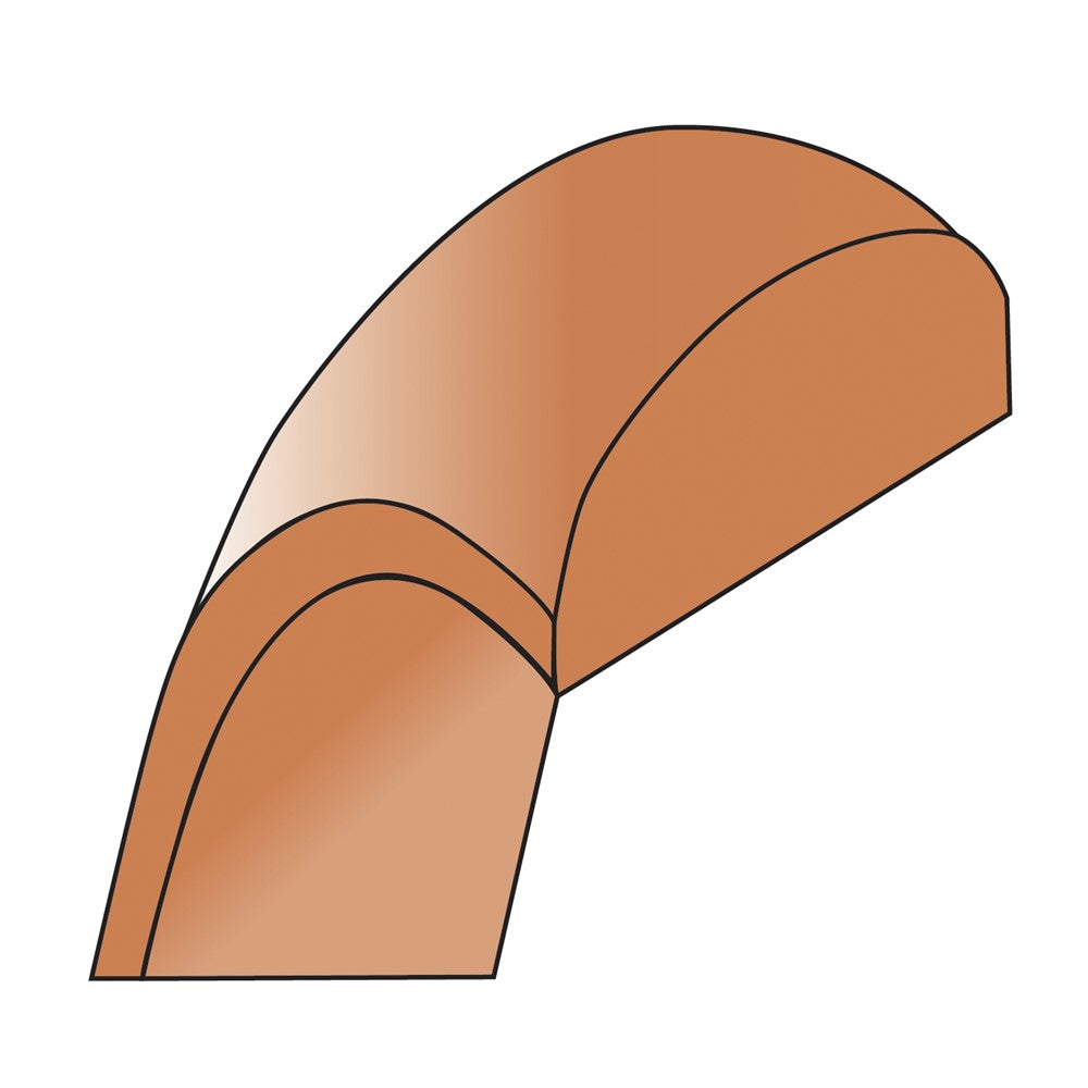 10k Rose Gold 6mm Half Round Band