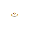14k Dia. Heart with 2 Birthstone Mother's Circle Ring Semi-mount