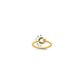 14k Dia. Heart with 6 Birthstone Mother's Circle Ring Semi-mount