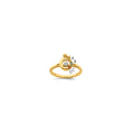 14k Diamond with 4 Birthstone Mother/Child Ring Semi-mount