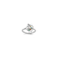 14k WG Diamond with 5 Birthstone Mother/Child Ring Semi-mount