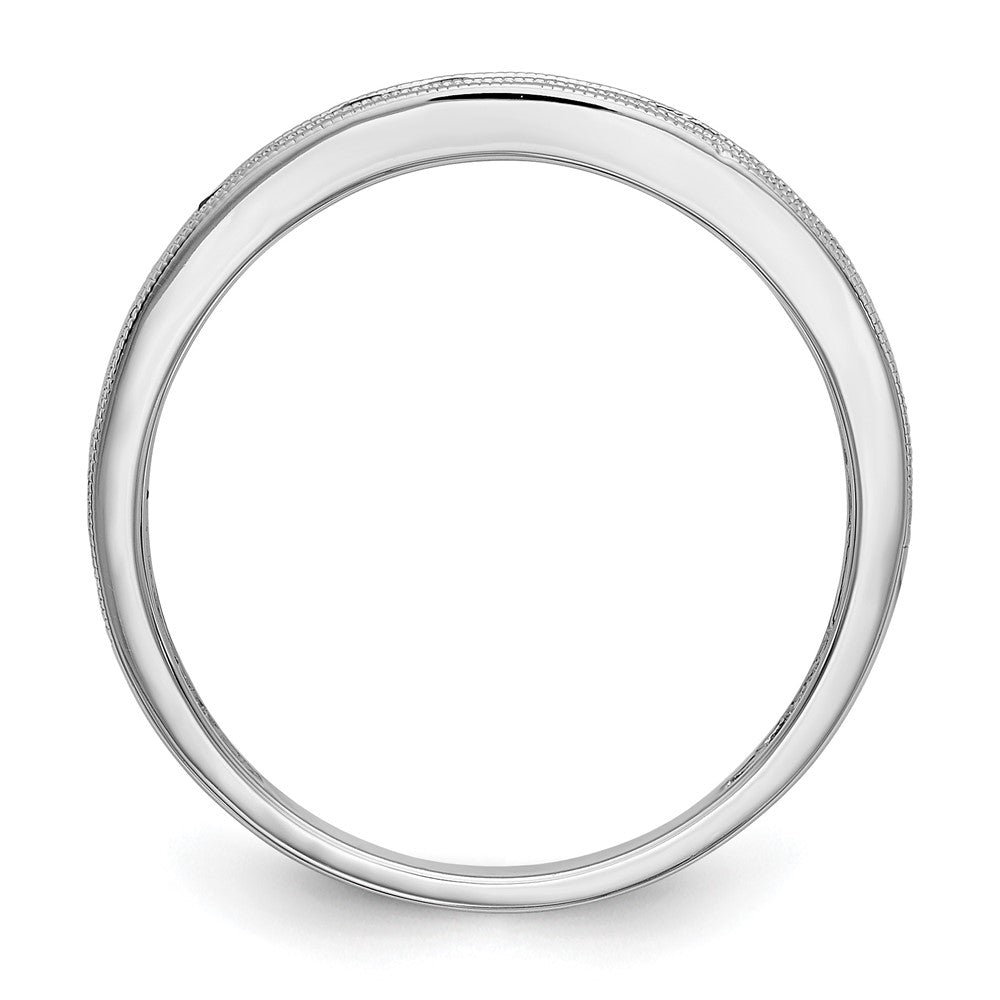 14k White Gold Ruby Band