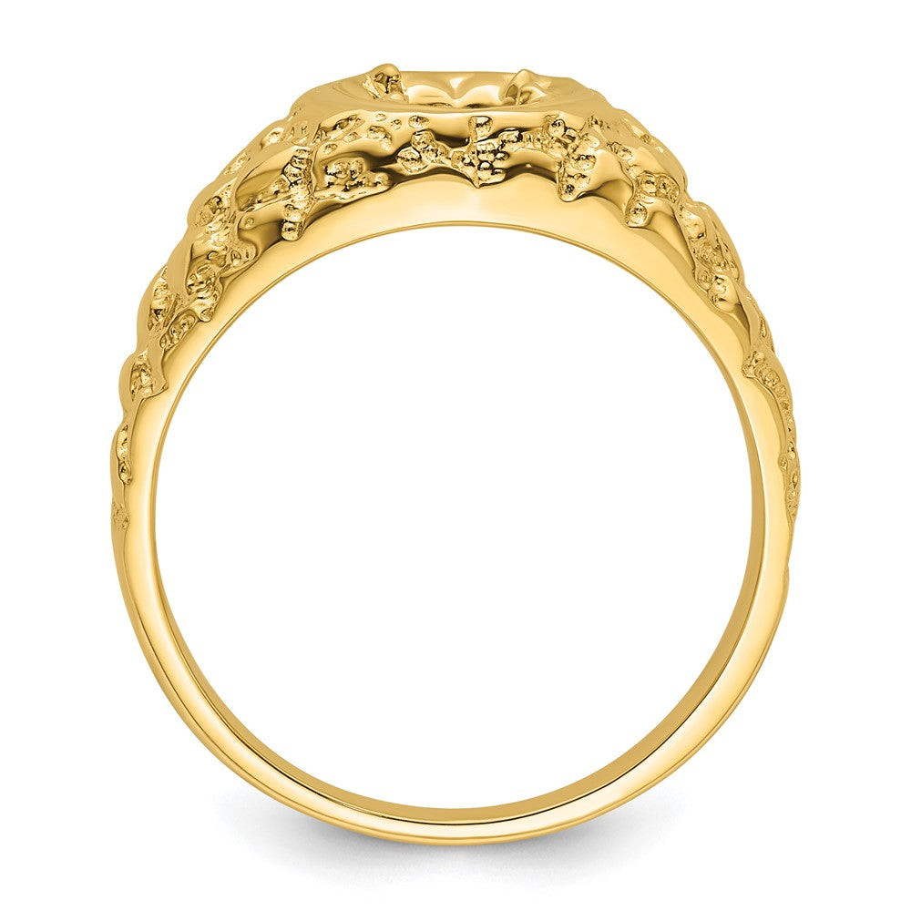 14k 7/8 ct Center Men's Ring Mounting