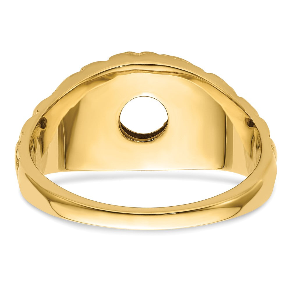 14k 7/8 ct Center Men's Ring Mounting