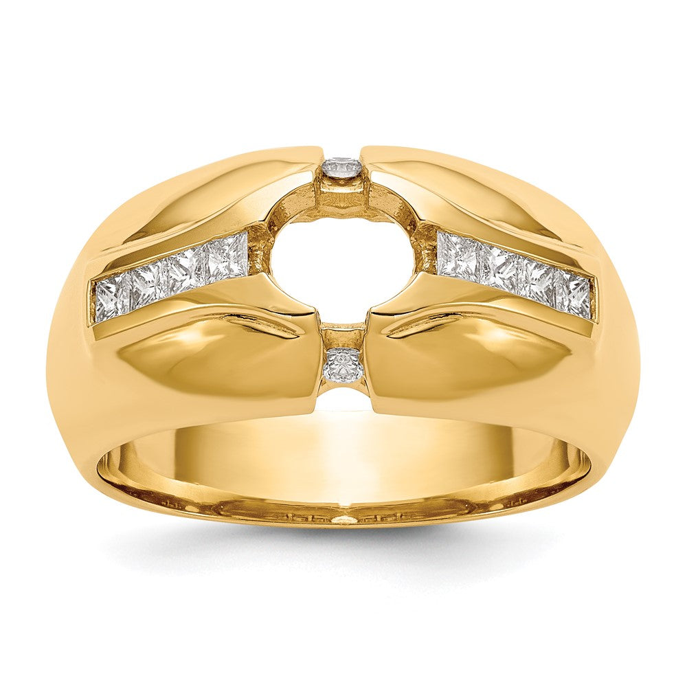 14K Men's Semi Mount Band Mounting