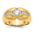 14K Men's Semi Mount Band Mounting