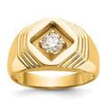 14K Diamond Men's Band