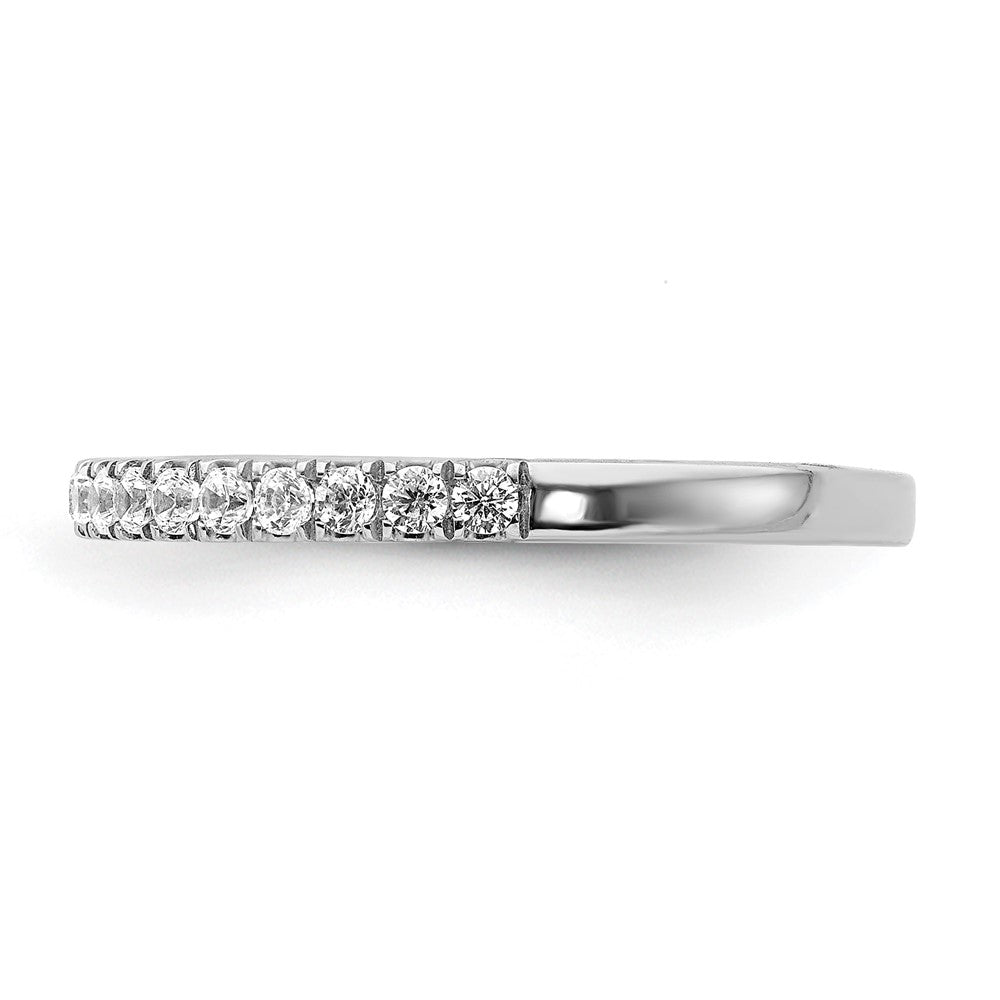 14k White Gold Diamond Band