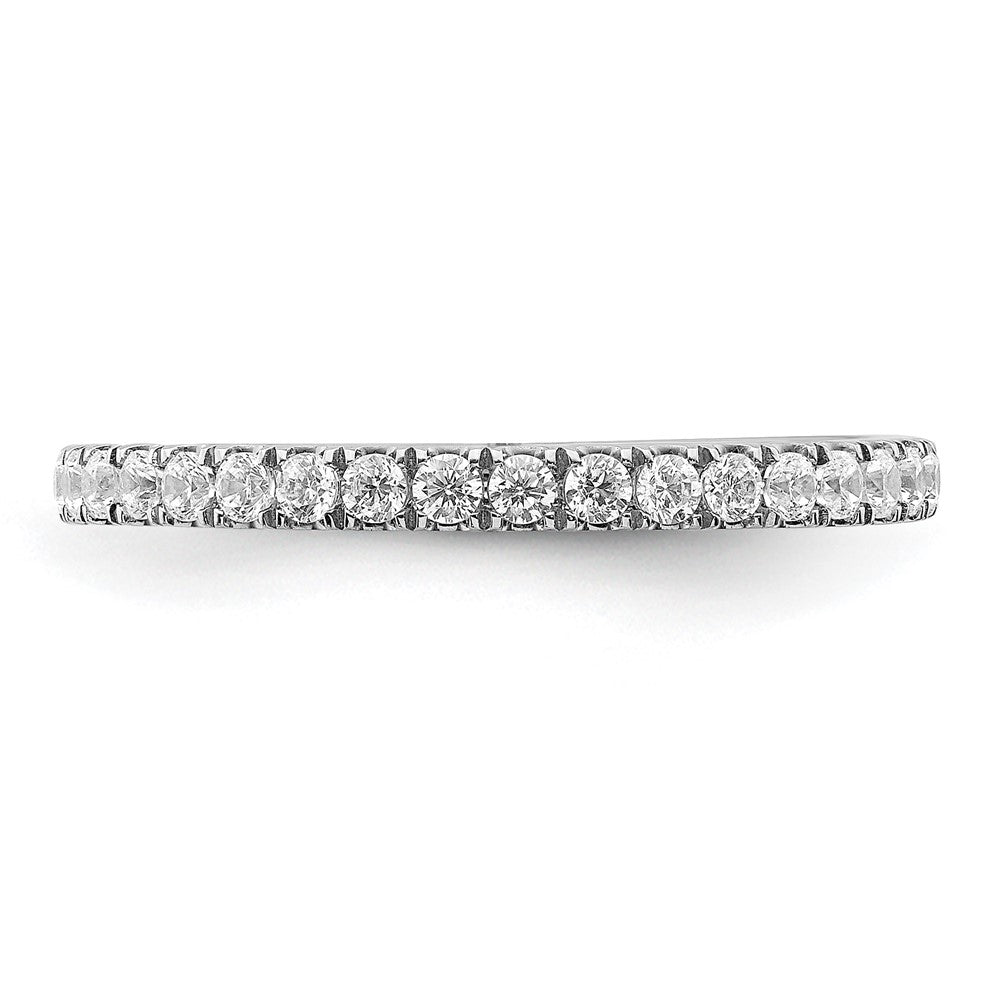 14k White Gold Diamond Band