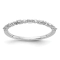 10K White Gold Fancy Diamond Band