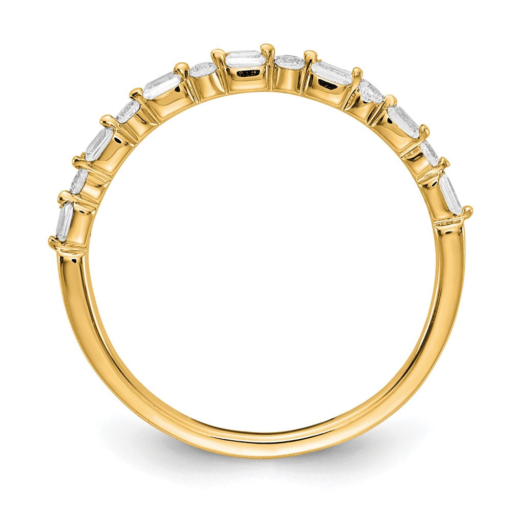 14k Yellow Gold Fancy Diamond Band
