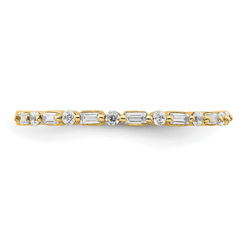 14k Yellow Gold Fancy Diamond Band