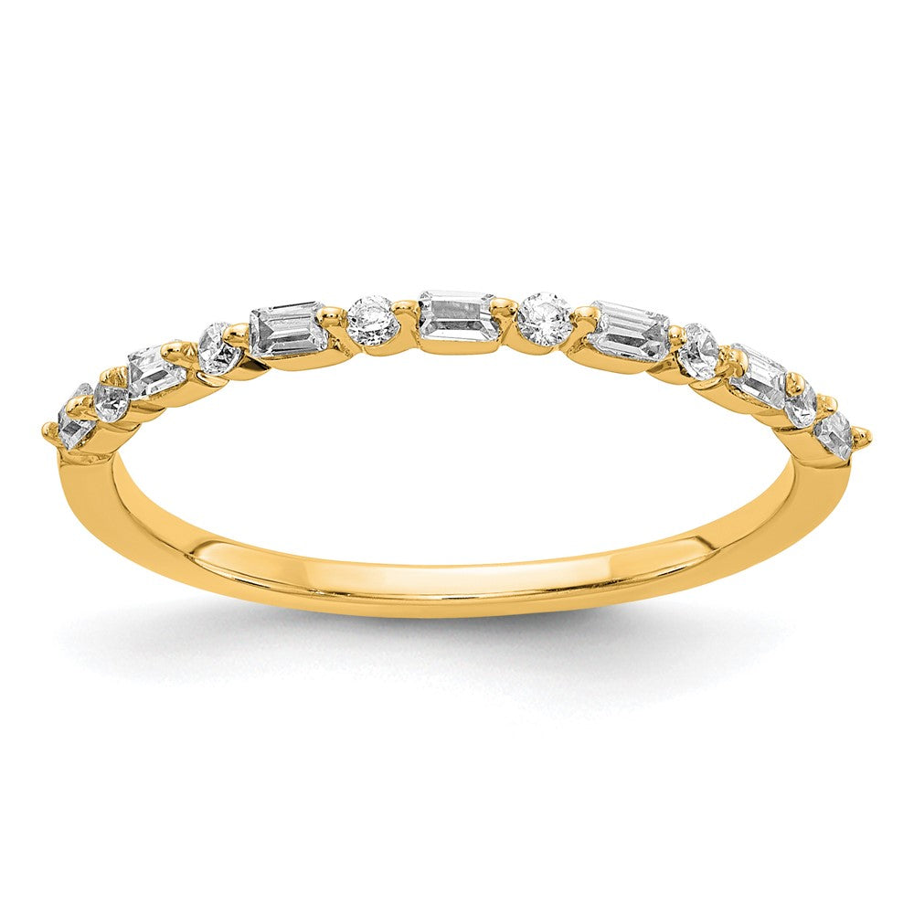 14k Yellow Gold Fancy Diamond Band