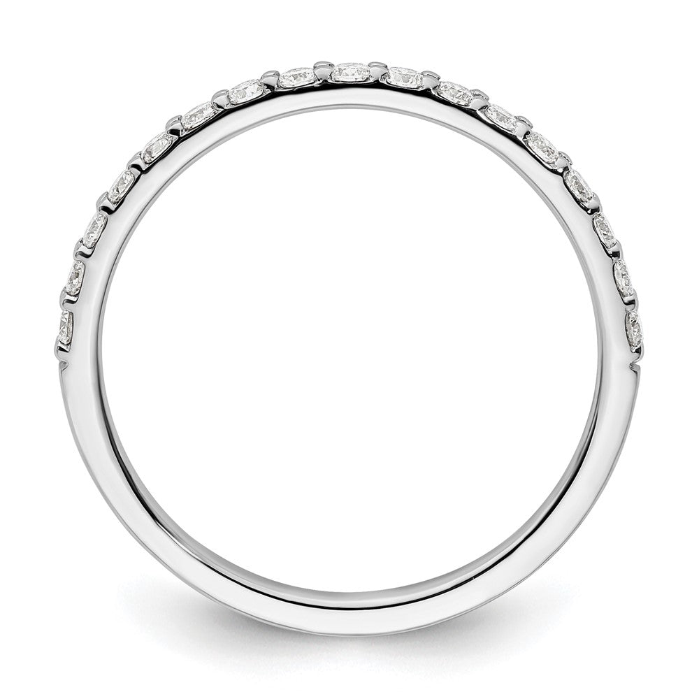 14k White Gold Diamond Band