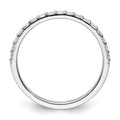 14k White Gold Diamond Band