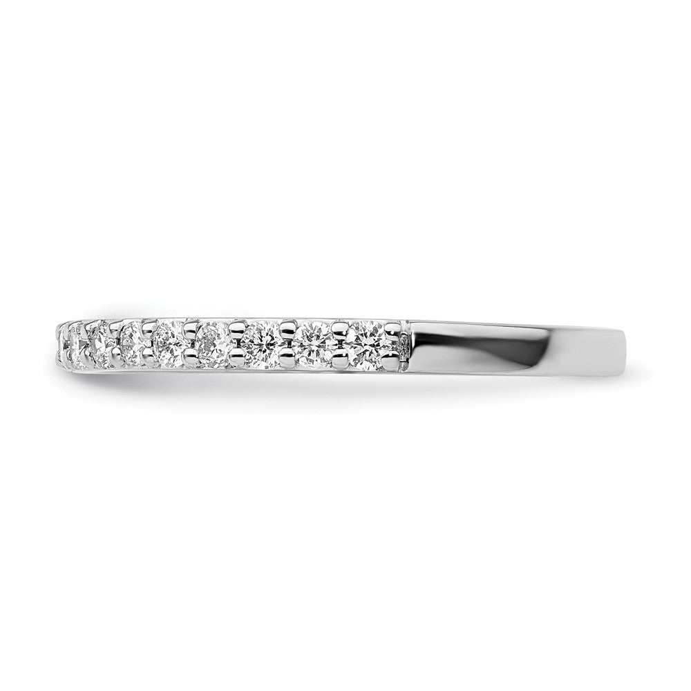 14k White Gold Diamond Band