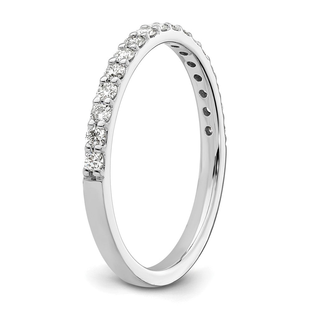 14k White Gold Diamond Band