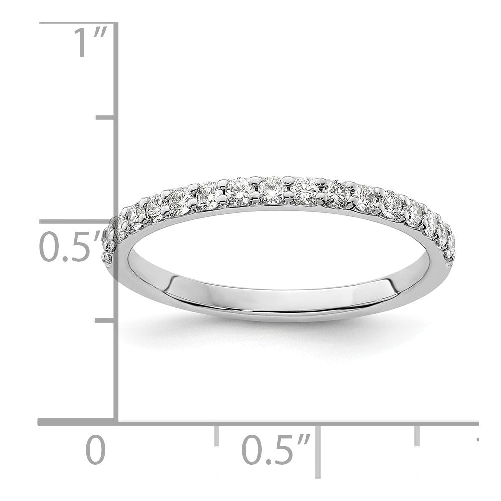 14k White Gold Diamond Band