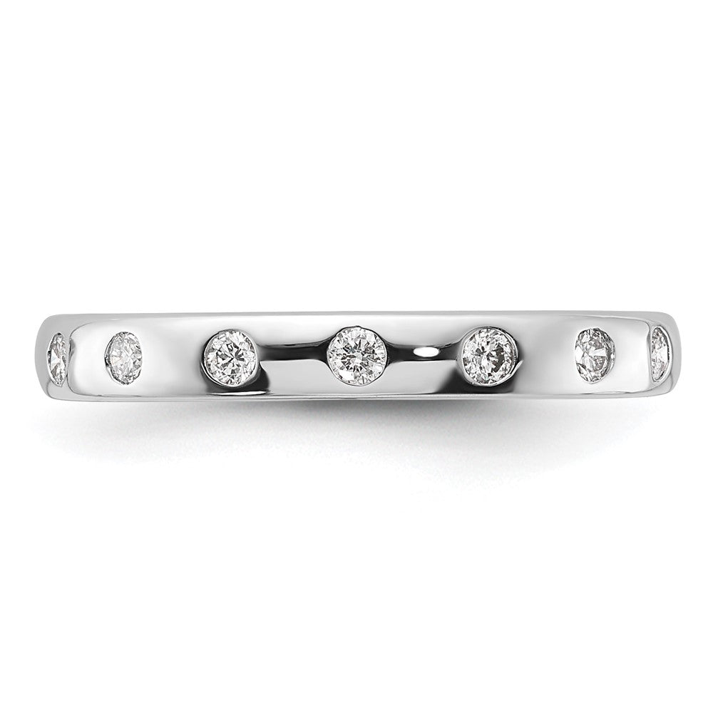 14k White Gold 7-stone Diamond Band