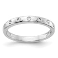 14k White Gold 7-stone Diamond Band