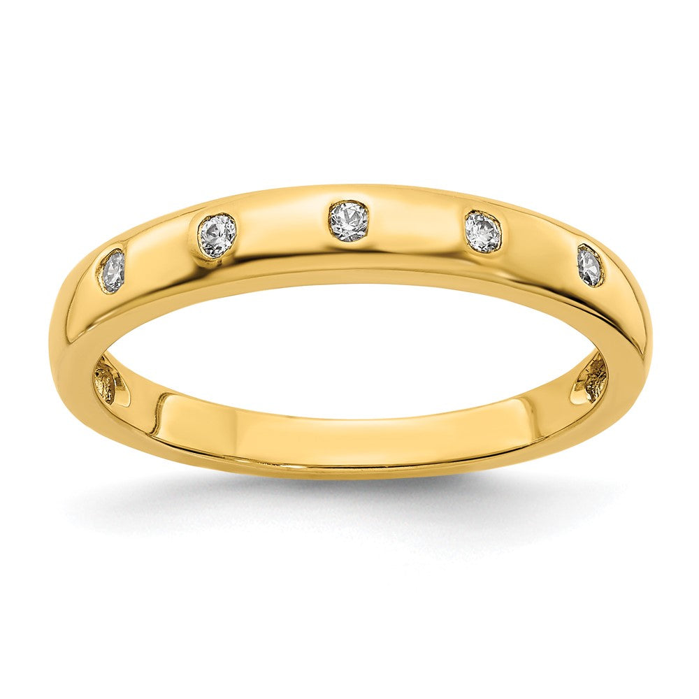 10K 5-stone Diamond Ring